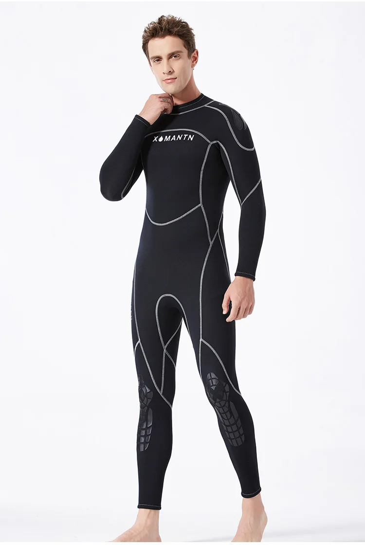 3 мм неопрен гидрокостюм для мужчин Дайвинг костюм для женщин купальник для серфинга мокрый костюм для плавания костюм с длинным рукавом, для серфинга полный костюм