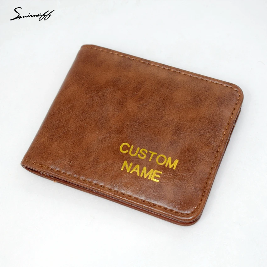 Buy SMIRNOFF New Male Purse Custom Name Men Wallet