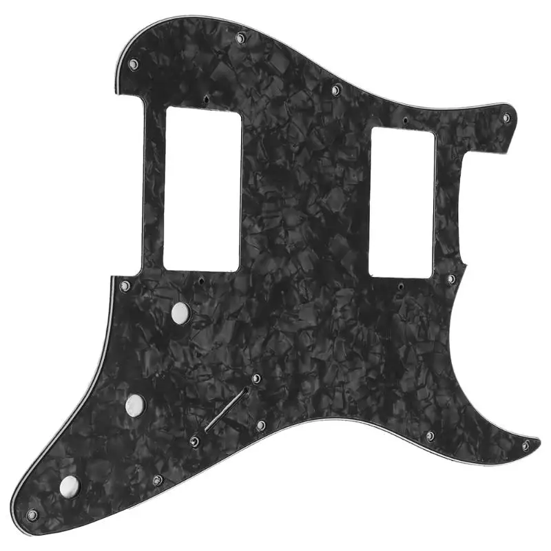 1 шт. 3ply Strat Pickguard с HH макетом электрогитары части панели музыкальный инструмент части Аксессуары для гитары