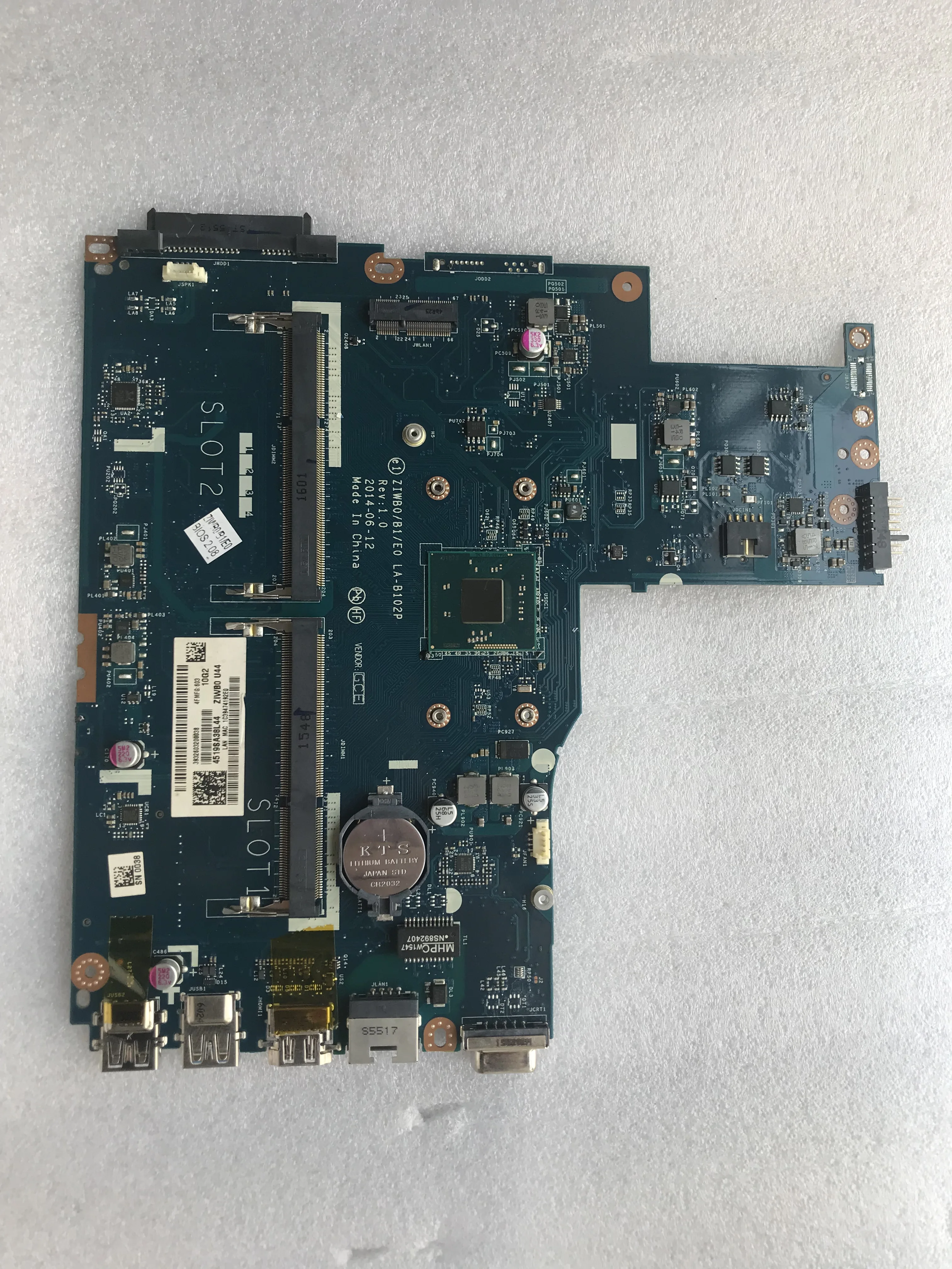 Материнская плата ZIWB0/B1/E0 для ноутбука Lenovo B50-30 5B20G90135 SR1YW N3540 четырехъядерный