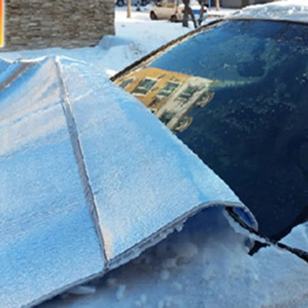 Автомобильное переднее лобовое стекло снег и зимний мороз и снег Защита козырек тени солнцезащитные шторы для машины крышка