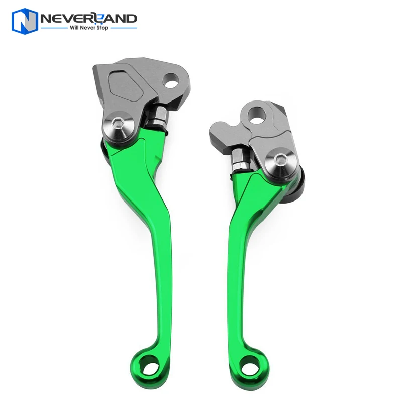 

CNC Pivot Brake Clutch Levers for Kawasaki KX65 KX80 KX85 KX125 KX250 KX250F Suzuki RMZ250 RMZ450 Green