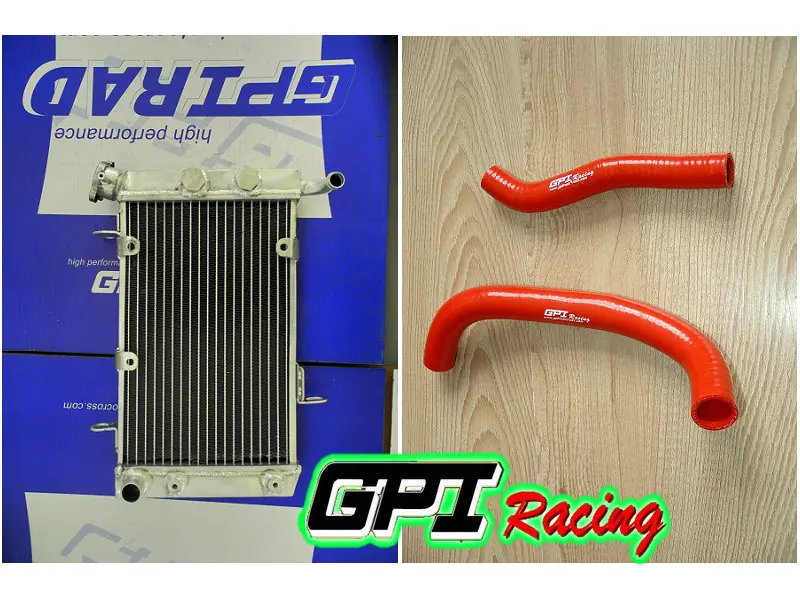Aluminum radiator + hose FOR SUZUKI LT Z400 LTZ400 KFX400 DVX400 03 08 04 05 07 2006in Engine