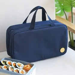 Портативный обед мешок термоизолированная охлаждающая Bento Box Tote для мужчин женщин дети Пикник Школа Офис еда сумка для хранения интимные