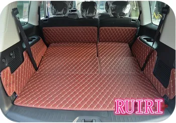 

Free shipping! Special trunk mats for Nissan Patrol Y62 7 seats 2018-2011 waterproof cargo liner boot carpets for Patrol 2015