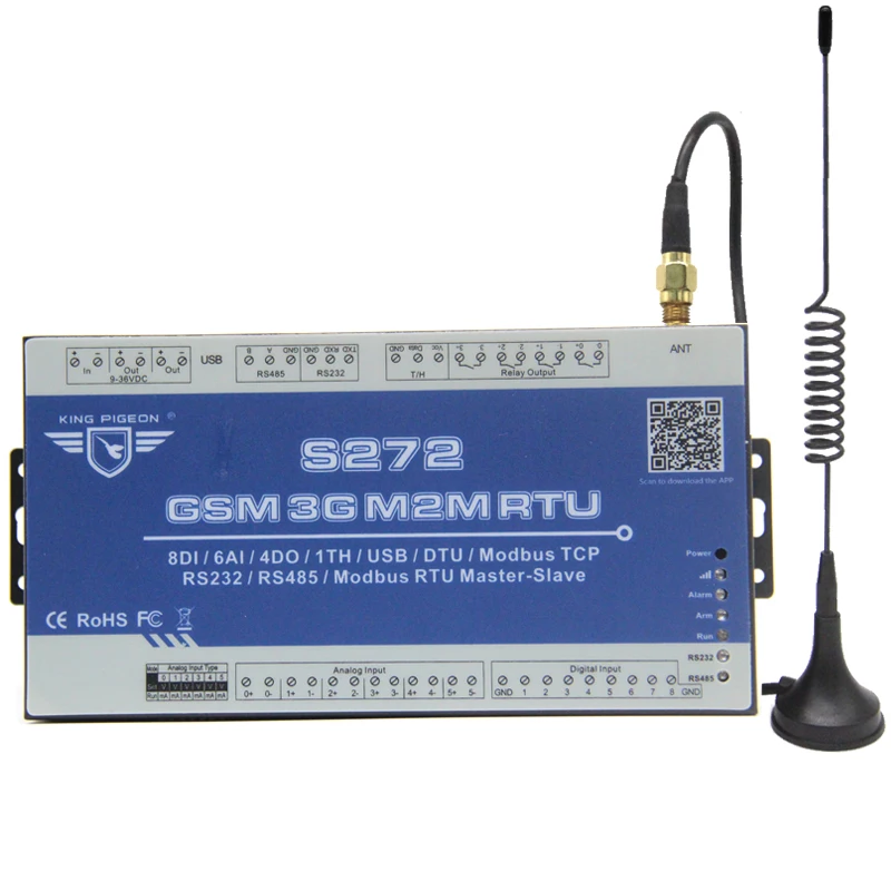 GSM 3G RTU Modbus I O Module To OPC Server AC Power Failure Recovery Monitoring Alarm