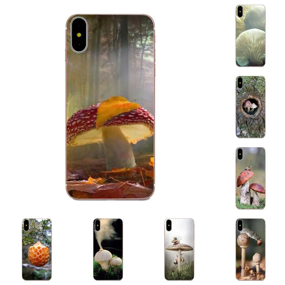 Грибы для Huawei Mate 7 8 9 10 20 P8 P9 P10 P20 P30 Lite Plus Pro 2017 TPU чехол сотового