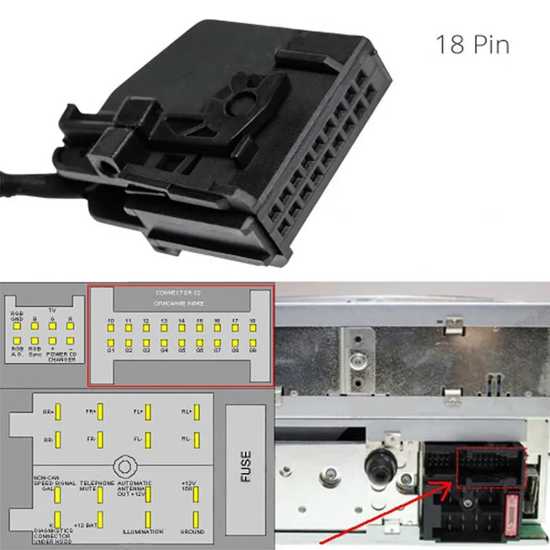 Для a-класса(W168) Blaupunkt COMAND APS 2,0 Кабель-адаптер для Mercedes Comand 2,0 APS для c-класса(W202 высокое качество