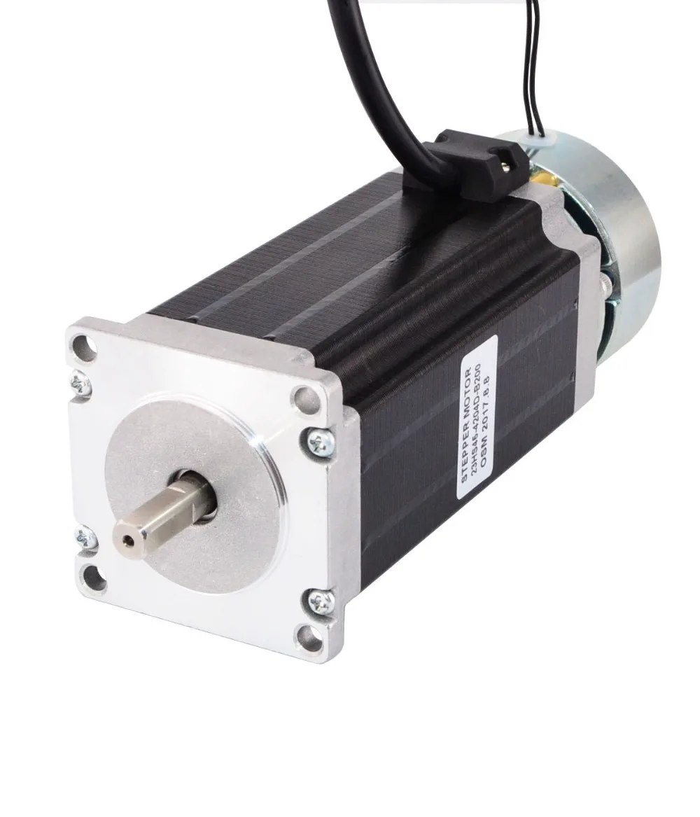 

Nema 23 Stepper Motor 2.8Nm(396oz.in) w/ Brake Friction Torque 2.0Nm(283oz.in) 4.2A