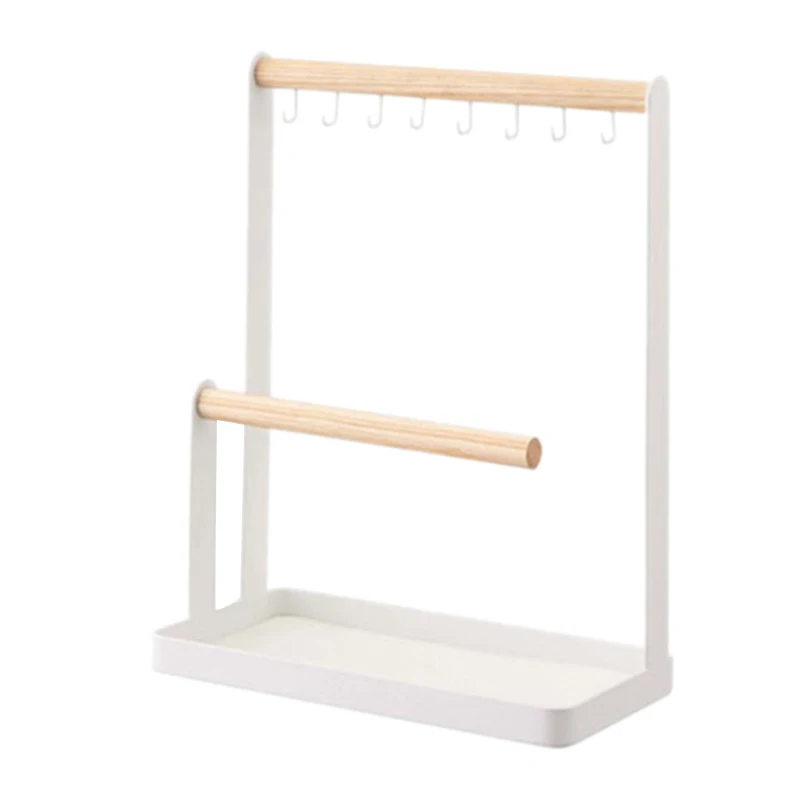 

Japanese-Style Jewelry Storage Rack Desktop Mobile Phone Bracket Jewelry Display Rack Ip Bracket Two-Layer Jewelry Ra