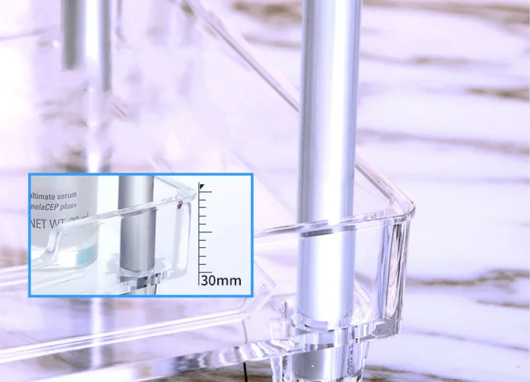 2/3 слоев органайзер для ванной комнаты стойка для макияжа акриловый Органайзер для хранения ванной комнаты полка для косметики