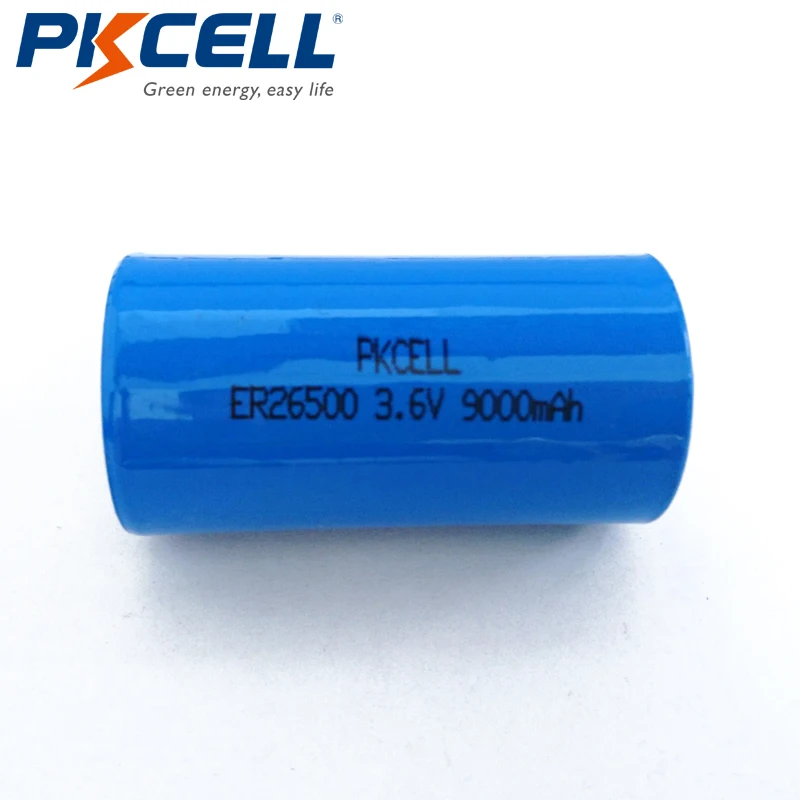 2 шт/PKCELL 3,6 V C размер литиевая батарея ER26500 9000Mah Li-SOCl2 батарея