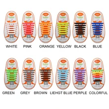200PAIRS/LOT kids child Fashion Unisex Do Not Tie Shoelaces Silicone Elastic Shoes Sneakers shoelace 12PCS=1PAIR