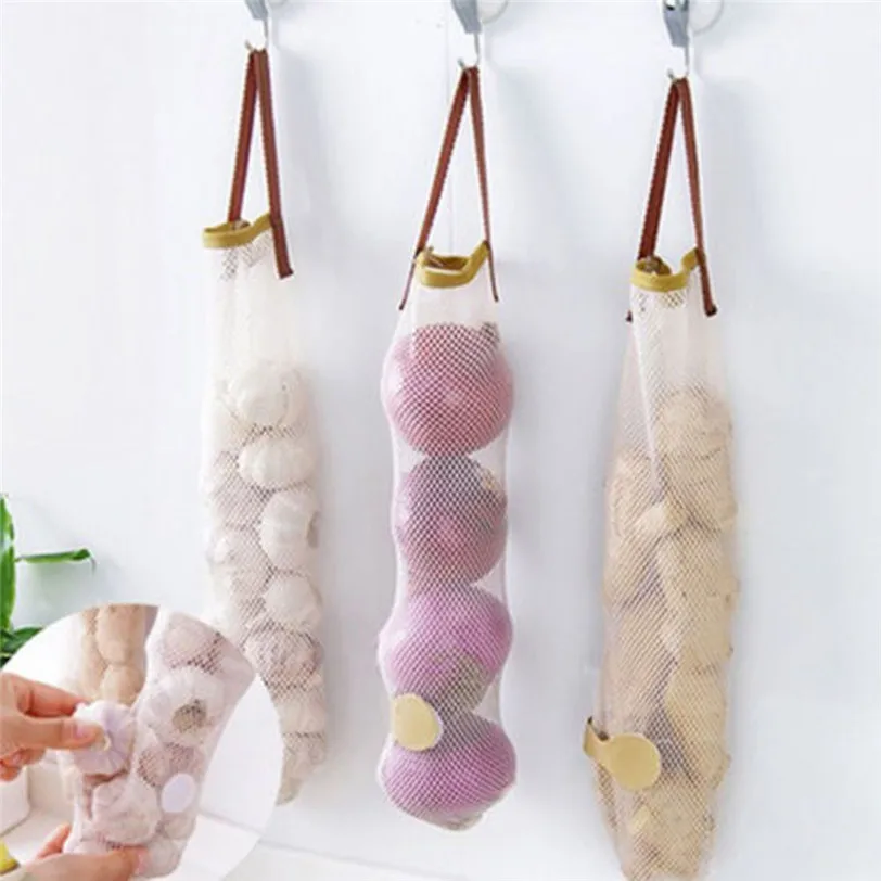 

Creative Furnishing Hollow Breathable Hanging Storage Bag Garlic Onion Jul19 Professional Factory price Drop Shipping
