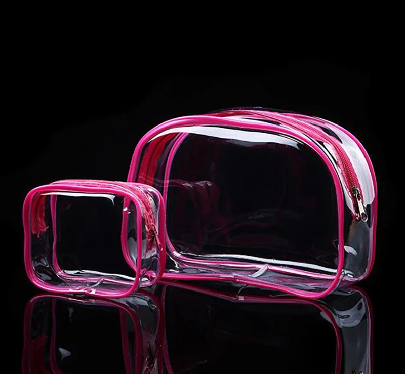 Buy Custom cosmetic bag Transparent PVC Make up Pouch