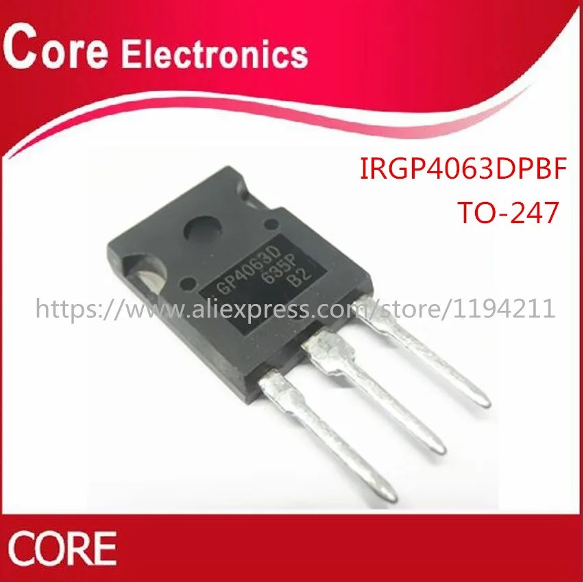 10 шт./lpt IRGP4063D IRGP4063DPBF GP4063D IRGP4063 с изолированным затвором(IGBT) 600V 96A 330 W-247 IC