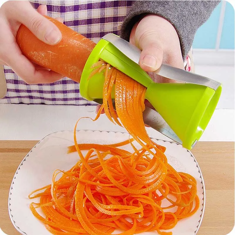 Овощной спиральный слайсер овощей Spiralizer фруктов Терка спиральный измельчитель нож Spiralizer Морковь Огурец кабачок инструмент для приготовления пищи