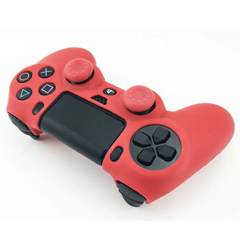 2 pcs Thumb +1 pcs Skin Cover Silicone Case Protection Skin For SONY Playstation 4 PS4 with LED Light Bar Sticker Free Shipping (6)