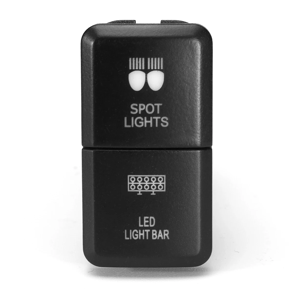 12V Car Auto Dual LED Light Bar Push Switch for Toyota Prado Hilux Landcruiser: On-Off Work Fog Light Spot Light Button Switch image 3