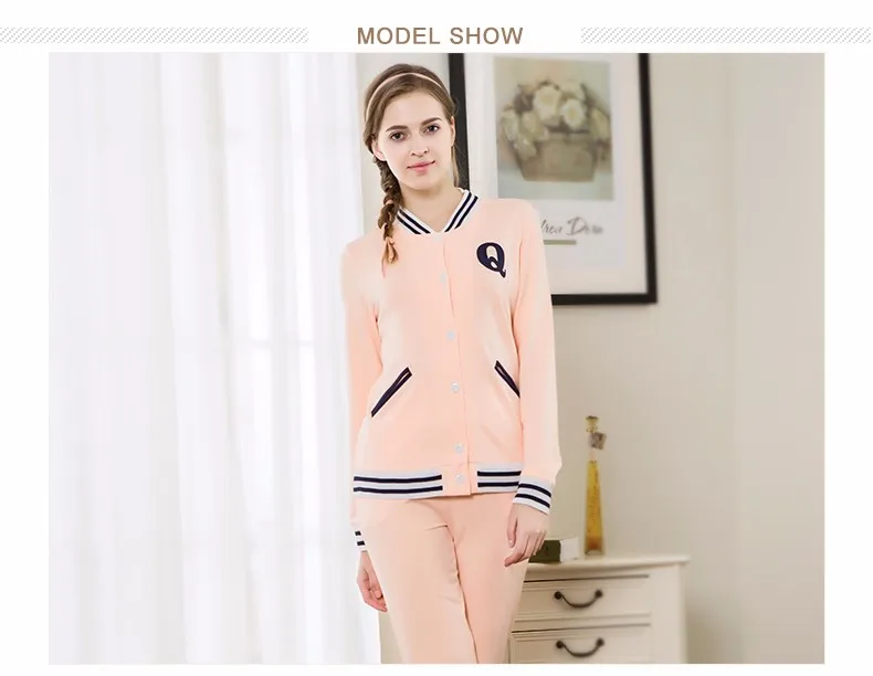 New Spring Autumn Couples Long Sleeve Stripe V Collar Cuffs Diagonal Pocket Cotton Home Clothes Suit Buttom Cardigan Sleepwear New Spring Autumn Couples Long Sleeve Stripe V Collar Cuffs Diagonal Pocket Cotton Home Clothes Suit Buttom Cardigan Sleepwear