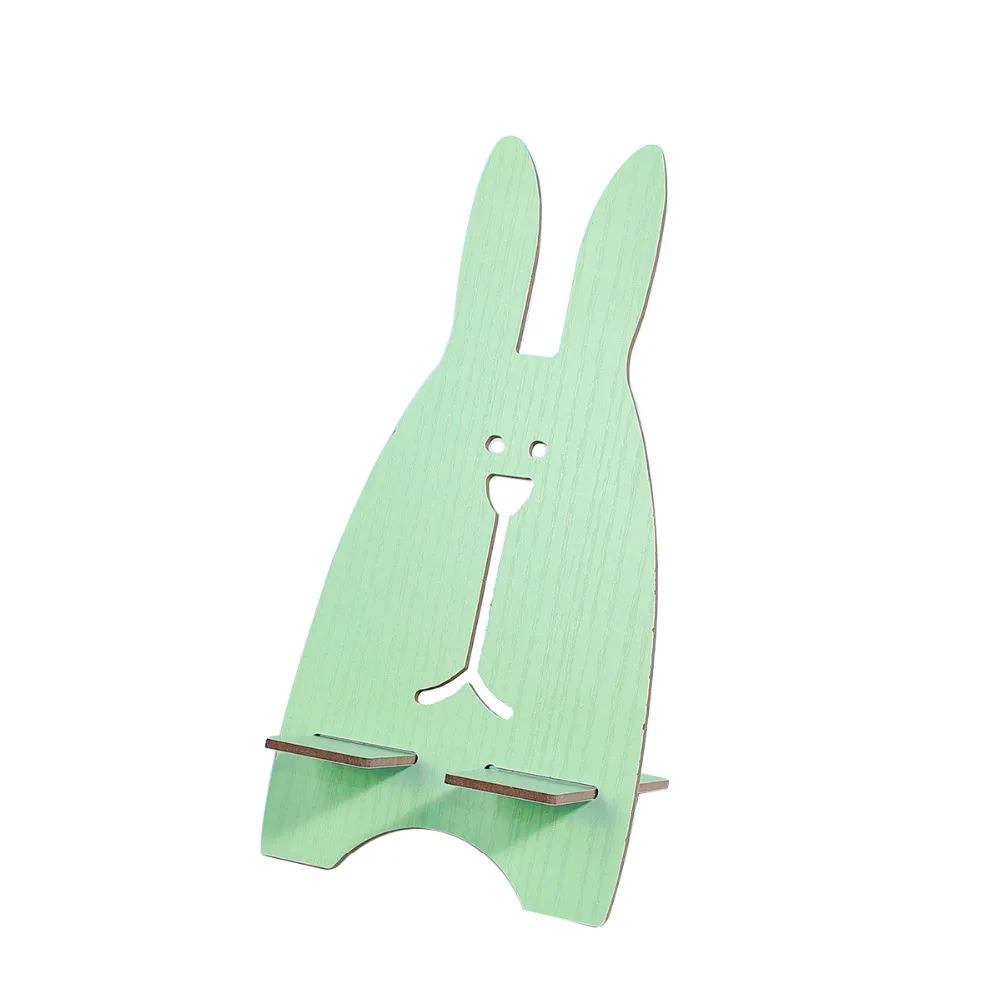 Универсальный Деревянный милый стол с кроликом и животными держатель для
