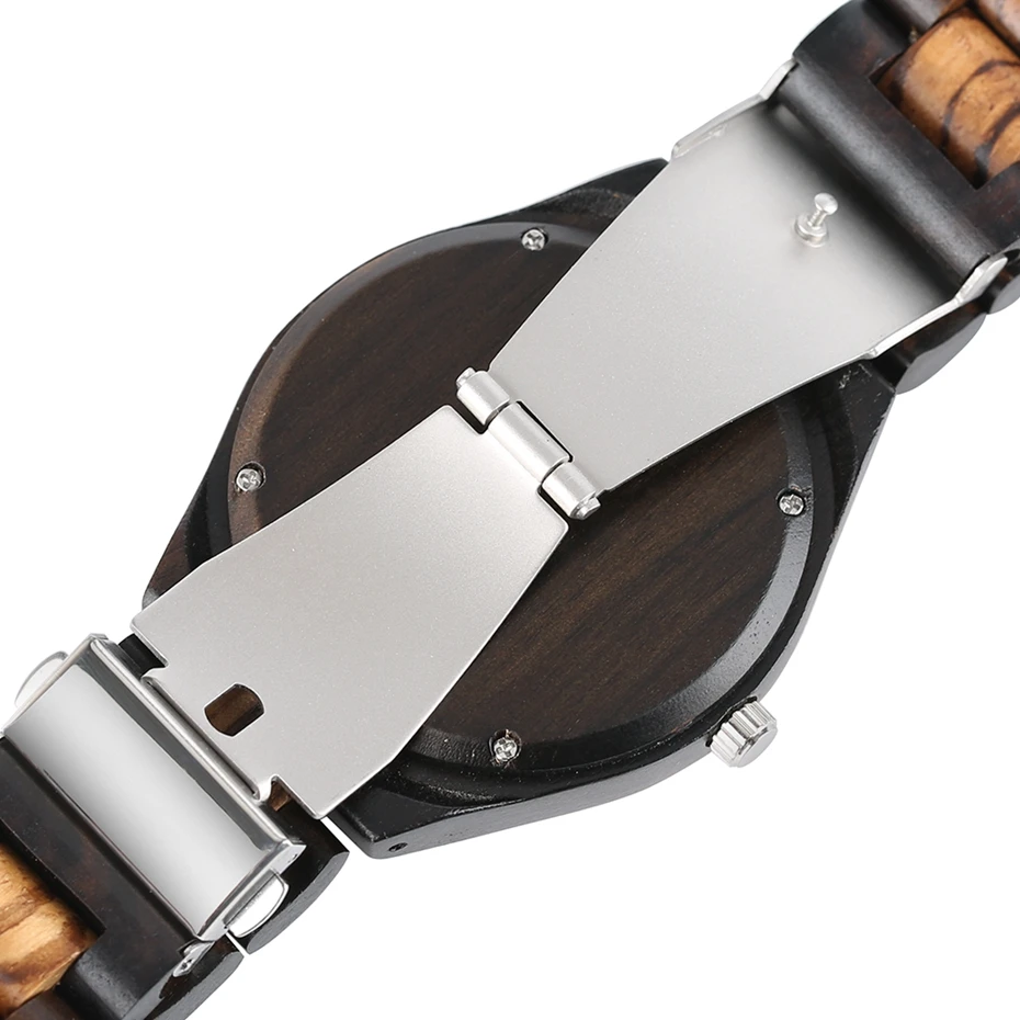 Creative Wooden Stripe Dial Watch Trendy Mens Handmade Bamboo Analog Sport Clock Nature Full Wood Strap Cool Women Wrist Watch 2017 (5)