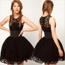 חדשה 2017 נשים רטרו שמלות המפלגה חלוק בית משפט בציר בתוספת גודל(China)