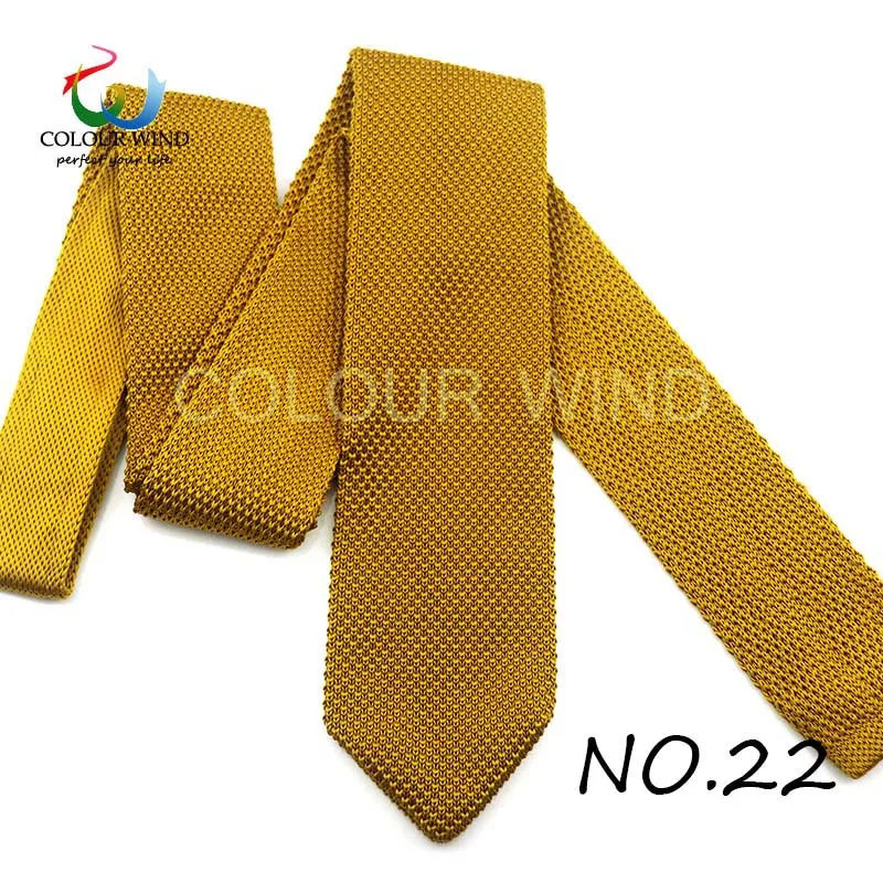 Yiyanyang модный мужской полосатый вязаный галстук, Заказные Трикотажные Узкие галстуки, галстук, тонкий тканый галстук, Прямая поставка, подарок - Цвет: 22