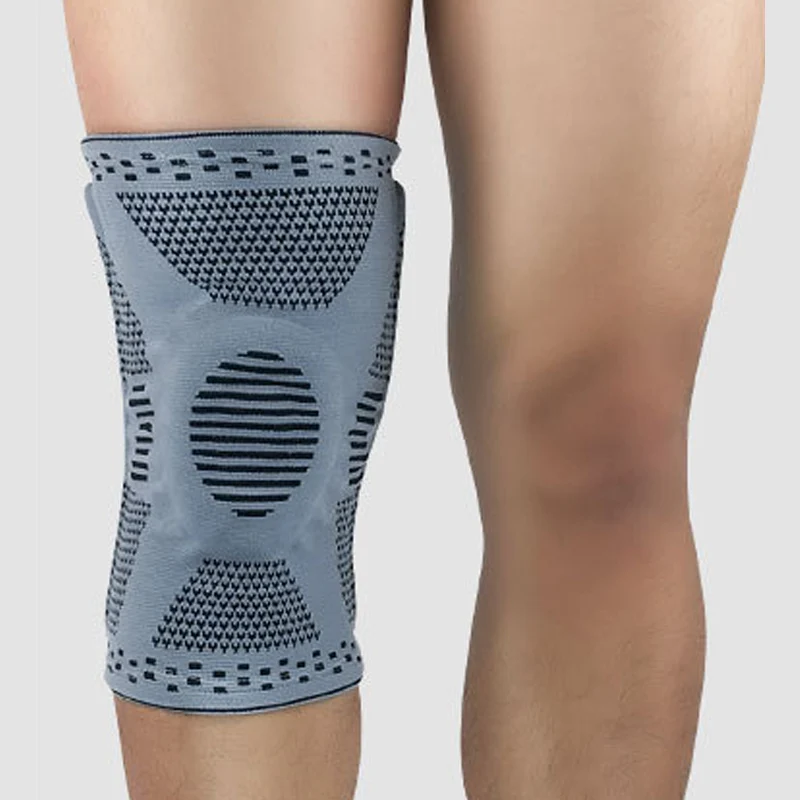 2 Pcs/lot Silicone Gel Breathable Meniscus Knee Pad Kneepad Hiking Running Basketball Knee Protector Spring Support Sport Safety