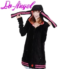 Anime Vocaloid 3 Hatsune Miku Yuzuki Yukari Cosplay capa encapuchada caliente chaqueta con capucha