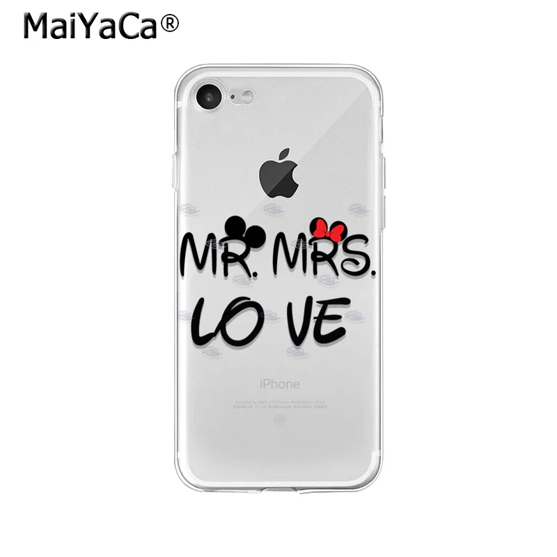 MaiYaCa Микки Маус Поцелуй Минни, Ститч пара ТПУ мягкий чехол для телефона чехол для iphone 8 7 6 6S Plus 5 5S SE XR X XS MAX - Цвет: A3