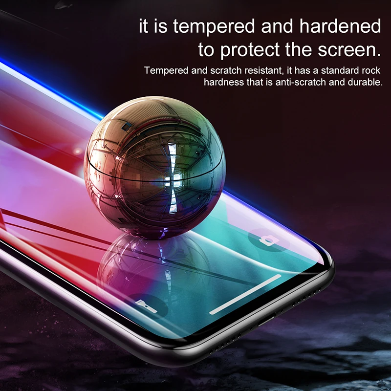 RONICAN 023mm Dünne Screen Protector Für iPhone X XS Max XR 2018 Glas 3D Gehärtetem Glas Für iPhone