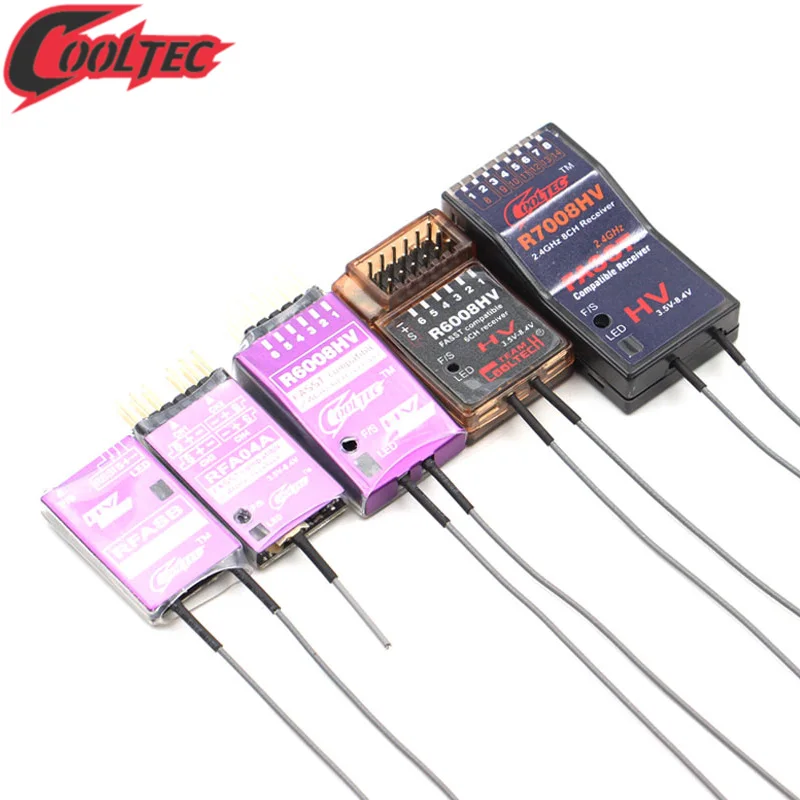 Совместимый приемник Cooltech RFA04A R6008 R7008HV SBUS Futaba Fasst 2 4G 8ch 6EX T8FG T10C T12FG 14SG 16SG 16SZ 18SZ 18MZ