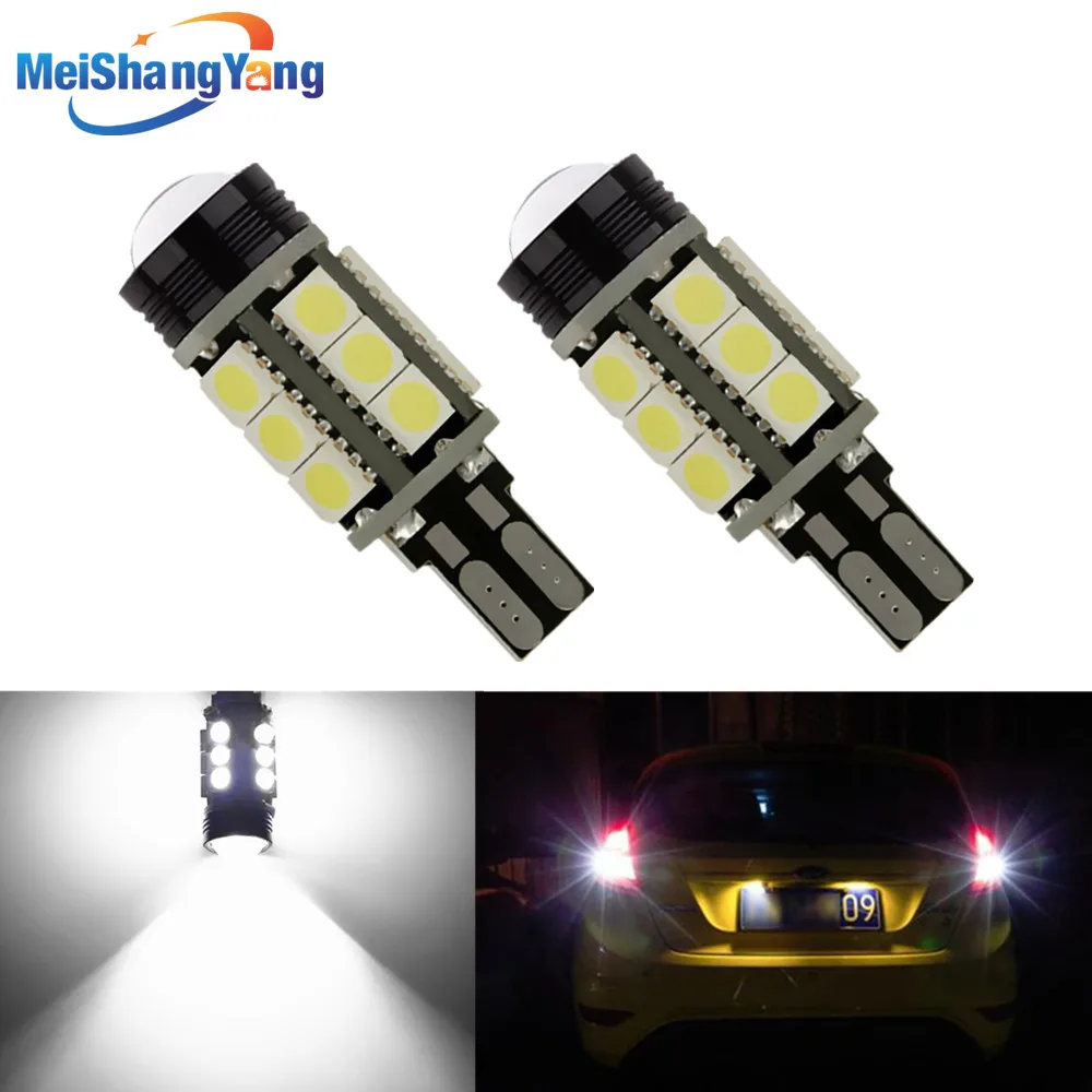 

2pcs T15 Canbus Error Free COB Bulbs LED 921 912 W16W Leds Car lamps External Lights 5050 SMD 12V Xenon White auto