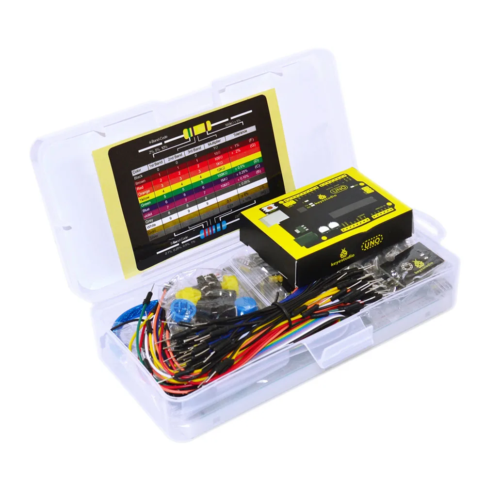 Новинка! Keyestudio датчик стартер Kit-K1 для Arduino обучения программирования с UNO R3+ DS18B20+ ИК приемник+ ИК передатчик