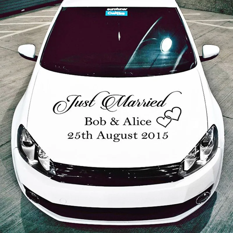 Dekoration Möbel Wohnen Wedding Car Stickers Just Married