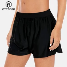 Женские шорты для плавания, женские шорты свободного кроя, бикини однотонного цвета, плавки для мальчиков, Шорты для плавания