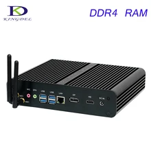 Fanless Mini PC HTPC Intel 7th Gen Kaby Lake Core i7 7500U Windows 10 Nettop Mini Desktop PC Max 3.5GHz 16GB RAM+512GB+1TB HDD
