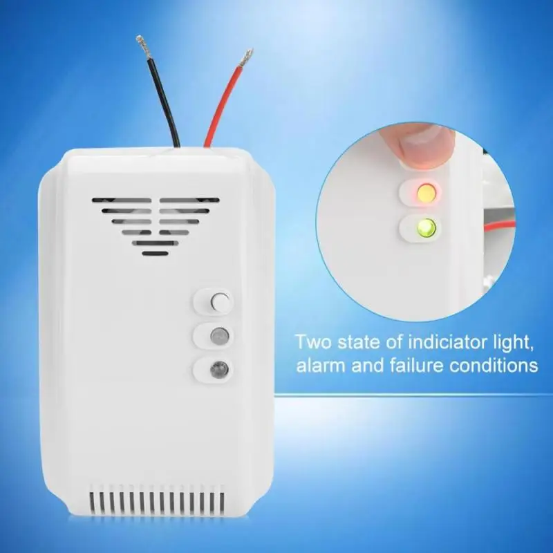 

Combustible Gas Leak Alarm Sensor Propane Butane LPG Natural Motor Home Safety Device 12V