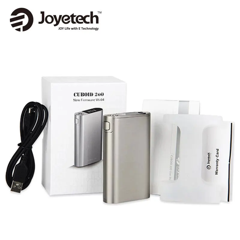 

New Joyetech Cuboid 200W TC MOD Electronic Cigarette Mod VW/VT/TCR Modes Joyetech CUBOID 200 w NO 18650 Battery 100% Original