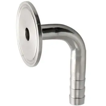 

1.5'' Tri Clamp to 1/2'' Sanitary OD Hose Barb Pipe Fitting 90 Degree Elbow
