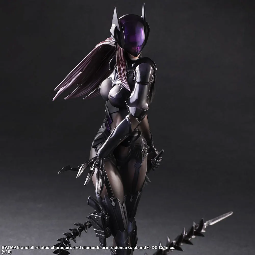 Final Fantasy Dc Comics Play Arts Kai Catwoman Action Figure Tetsuya Nomura