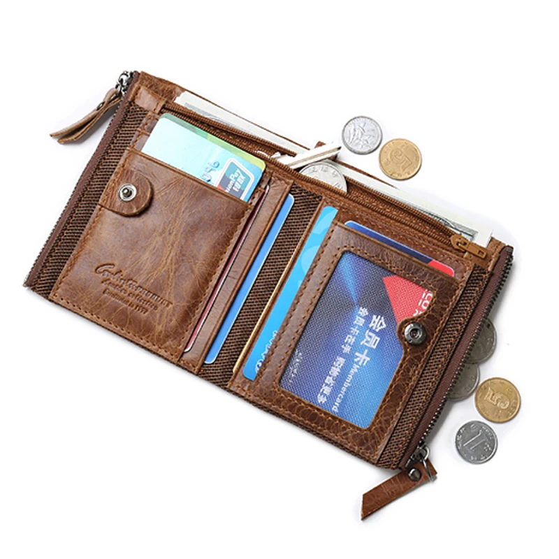 Genuine Leather Wallet Men Women (3)