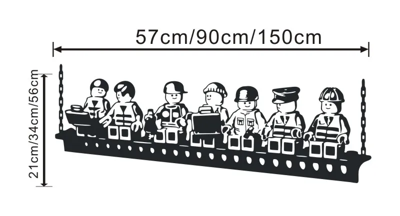 Забавные мультяшные роботы лего наклейки на стену виниловые наклейки на стену s для детской комнаты для мальчиков настенные художественные наклейки для детской спальни Y170801