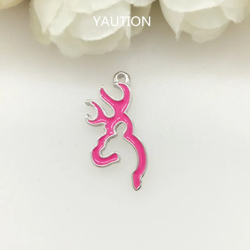 

NEW 8pcs Rose Browning Deer Alloy Metal Charms New Pendants Necklace making