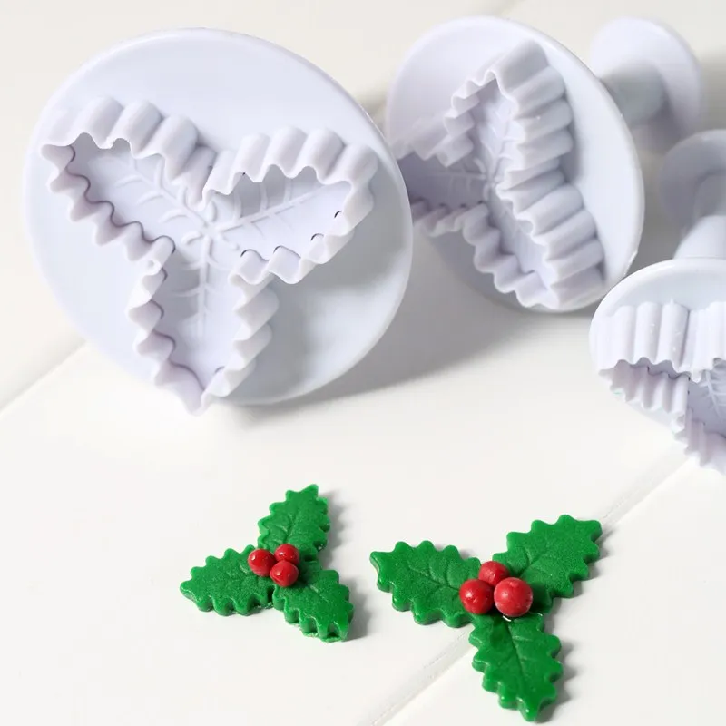 

DIY Fondant Cake Tool Beautiful Design Baking Mold 2Pcs/Set Embossing Leaves Lace Mold ZY-020023