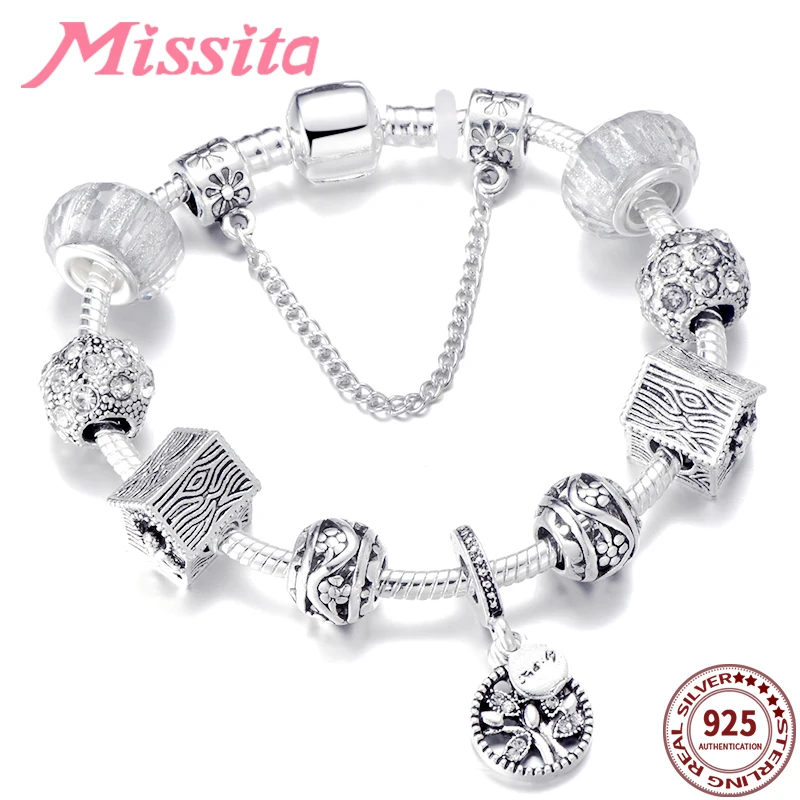 MISSITA 2019 новый модный браслет с подвеской белым деревом жизни фирменный для женщин