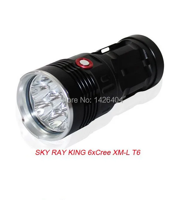 

SecurityIng 9000 Lumens 6x XM-L T6 LED Water-Resistant & Super Bright Torch Flashlight