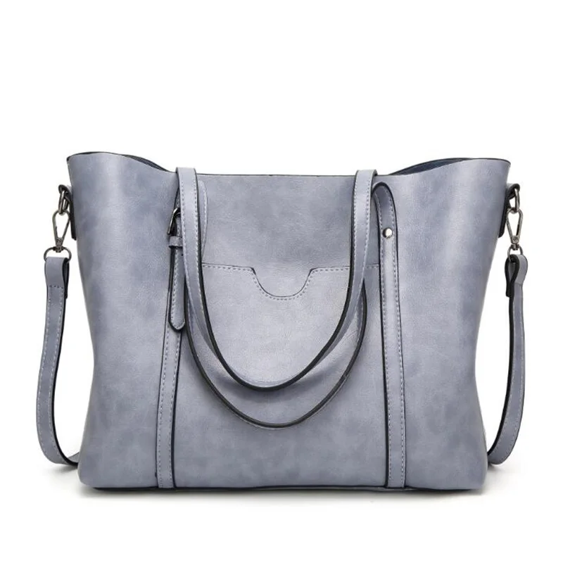 FGJLLOGJGSO, роскошная женская сумка, дизайнерские сумки-мессенджеры, большая сумка-шоппер, сумка на плечо, женская мягкая кожаная сумка - Цвет: light blue
