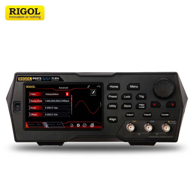 

Rigol DG952/DG972/DG992 dual Channel 50 MHz/70M/100M Function / Arbitrary Waveform Generator